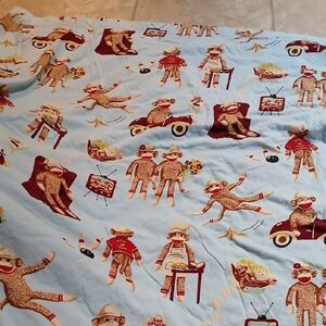 Sock Monkey Patterned Bedding Sheet